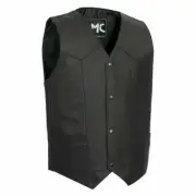 Men's Leather Vest (TOP SHOT) FMM601BM Size 7XL