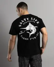 [Salty Life] Salty Life Men's Any Bites Wetshirt in Black Size 2XL 2XL Black
