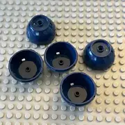 LEGO Container Part - Dark Blue - 4x4 x1 2/3 Dragon Egg Bottom - QTY x5