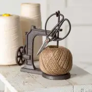 520057 Sewing Machine Jute Twine Ball String and Scissors Holder Set, Vintage...
