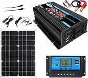 SHANGLIN Solar Panel System 18V 20W Solar Panel 30A Controller with Dual USB Car Solar Inverter Kit Complete Power Generation Supply for Mobile Phones Sports Cameras, and 12V Car ies
