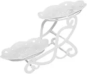 UTHCLO 1pc Two Layer European Style Fruit Display Multi Layer Plate for Stylish Home Decor Kitchen Organization and Dessert Presentation Random Design