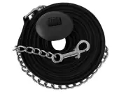 25' Flat Cord Cotton Lunge Line w/ Chain & Stopper