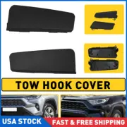 2X Front Left Side Bumper Tow Hook Eye Cover Cap Fits For Toyota RAV4 2019-2023