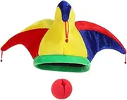 [GLSTOY] 1 Set Clown Costume Hat Clown Accessories for Women Clown Funny Clown Props Clown Hat Clown Funny Cosplay Props Carnival Clown Costume Circus Costume Men Clown Headwear Event Hat