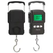 Premium Electronic Luggage Weighing Scale with Spring Ruler 75kg Capacity