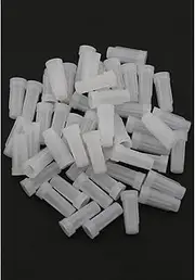 Heyous 50PCS Syringe Needle Cap Disposable Plastic Syringe Cap for Laboratory Fluid Sampling and Industrial Work