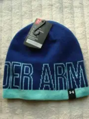 UNDER ARMOUR GIRLS REVERSIBLE BEANIE CAP OSFA ~NEW W/TAGS~