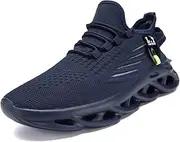 [ZDFQLGV] Men's Running Shoes Trainers Sports Shoes Walking Shoes Breathable Rubber Soles Spiral Base Fitness Jogging Shoe