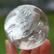 320g Natural Clear Quartz Ball Quartz Crystal Sphere Carving Reiki Crystal Gift