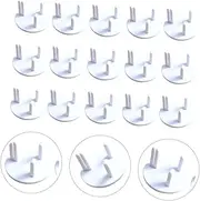 15pcs Protective Cover Against Electric Shock Power Stickers Surge Cable Multi USB Protector Electrical Cord Electric Outlet Covers Sockets Paintable Clear Bar White
