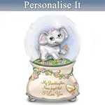 Granddaughter Musical Snow Globe With Name-Engraved Charm