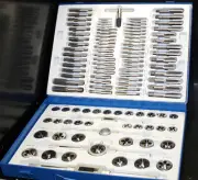 110pc Metric Large Tap & Die Set Rethreading Thread Hole Threader Renew Threads