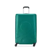 United Colors of Benetton Fabrica Hardside Luggage with Spinner Wheels, Green...