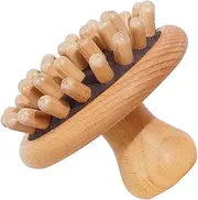 Baluue Wooden Scalp Comb Air Cushioned Design Unisex Multi Functional Massage Hair Comb for Men and Smooth Wooden Construction for Optimal Scalp Care and Relaxation