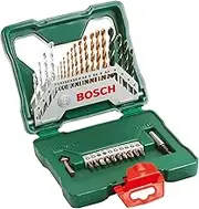 Bosch Accessories 30 Piece X-Line Titanium Drill and Screwdriver Bit Set (For Wood, Masonry, and Metal, Accessories for Drills)