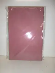 Pink Faux Leather Soft Cover Lined Journal Notebook Ribbon Bookmark Diary