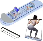 Pilates Board Multifunctional Abdominal Ab Trainer Machine Ab Board Exercise Board Abs Workout Equipment Foldable Ab Core Trainer for Shape Fitness Board