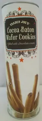 2 BOXES TRADER JOE'S COCOA BATON WAFER COOKIES 5-OZ BOXES