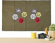 Patch Display Board | Heavy Duty Nylon Stable Patch Holder Foldable | Easy Installation Wall Organizing Supplies, Decorative Portable Display Board for Home