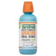 Therabreath Oral Rinse Mouthwash Fights Bad Breath Dentist Formulated - Icy Mint