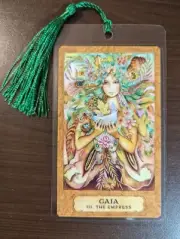 THE EMPRESS III Bookmark GAIA Tarot Deck Chrysalis Art Card Oracl Gift Butterfly