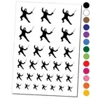 Fencer Holding Fencing Swords Temporary Tattoo Water Resistant Set Collection