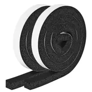2 Rolls 1x1 Inch Foam Adhesive Tapes Seal Strips Weather Stripping Seals 13Ft