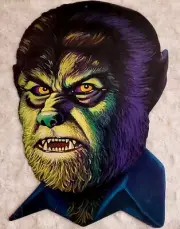 WOLFMAN DIE CUTOUT Universal Monsters Werewolf VINTAGE RARE NEW NOS