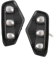 XISII 1set LED DRL Daytime Running Fog Light Turn Signal Lamp Fit For Nissan Nabara 2020-2022 daytime running lights for cars