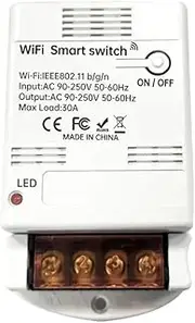 Byttlerom WiFi Smart Switch 30A Relay Module Smart Switch Controllers Home Automation On-Off Timing Speech