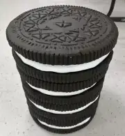 Oreo Cookie Stool Side Table Tik Tok Viral Homegoods tjmaxx Home Food Decor New