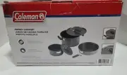 Coleman Family 6 piece Cookset Includes Frying Pan, Stock Pot, Saucepan, Camping