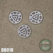 DB018 Tony Stark ARC reactor logo badge 10mm 3pc set use with 6" Marvel Legends