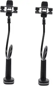 CANIGHT Adjustable Cell Phone Stand Clip Style Holder Flexible Gooseneck Design for Bed Desk Nightstand Non Slip Base Compatible with Smartphones Readers