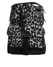 Dolce & Gabbana Multicolor Leopard Jacquard Hobo Crossbody Borse Men's Bag
