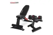 Powertrain Gen2 Pro 50KG Adjustable Dumbbell Set & Stand with FID Bench