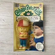 Vintage 1983 Cabbage Patch Kids Squeeze N Blow Bubble Maker Blonde Boy Doll Toy