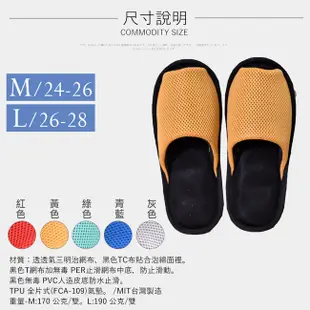 凱堡家居｜釋壓氣墊室內鞋 台灣製 拖鞋 低均壓 室內拖鞋 氣墊鞋【Z04020】