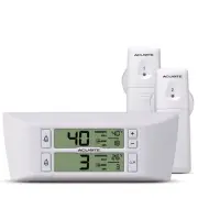 Fridge and Freezer Thermometer with Alarm and Max Min Temperature for Home LCD D