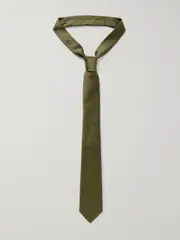 [The Frankie Shop] The Frankie Shop - Lene Satin Tie - Army green - One size One size Green