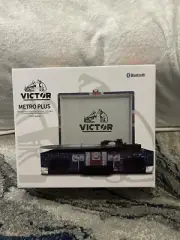 Victor Union Jack Metro Plus Bluetooth Suitcase Turntable vinyl record player