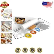 Complete Baking Set: Marble Rolling Pin, Pastry Mat & Stainless Steel Cutter