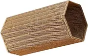 Ciieeo Woven Umbrella Stand for Entryway Umbrella Wood Base Basket Freestanding Umbrella Holder Umbrella Basket Floor Bucket Wicker Umbrella Holder