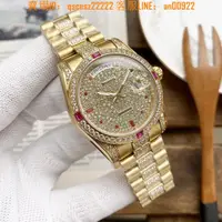 在飛比找蝦皮購物優惠-勞力士Rolex手錶36mm滿天星男士時尚商務腕錶女士手錶密