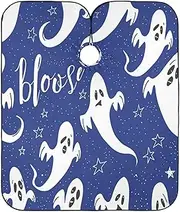 RPLIFE Whimsical Ghosts Deep Blue Haircut Apron Beauty Cape Hair Color, Hair Coloring Clothes Protector, Whimsical Ghosts Deep Blue