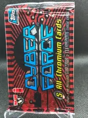 1995 CYBER FORCE ALL-CHROMIUM UNOPENED 5 CARD PACK! TOPPS TOP COW IMAGE! MATRIX!
