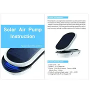 AP007 3-Level Solar Powered Air Pump Portable Oxygenator Aerator For Hot