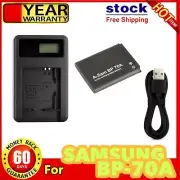 BP-70A BP70A Battery + USB LCD Charger For Samsung PL101 PL120 PL121 PL170