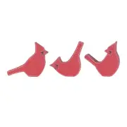 Cardinal Bird Shelf Sitter (Set of 3)